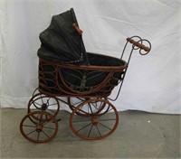 Antique doll carriage