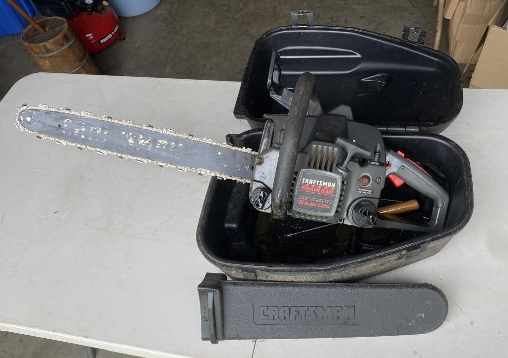 Craftsman 18” Chainsaw with Case