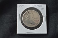 1917 USA Walking Liberty Silver .50c Coin