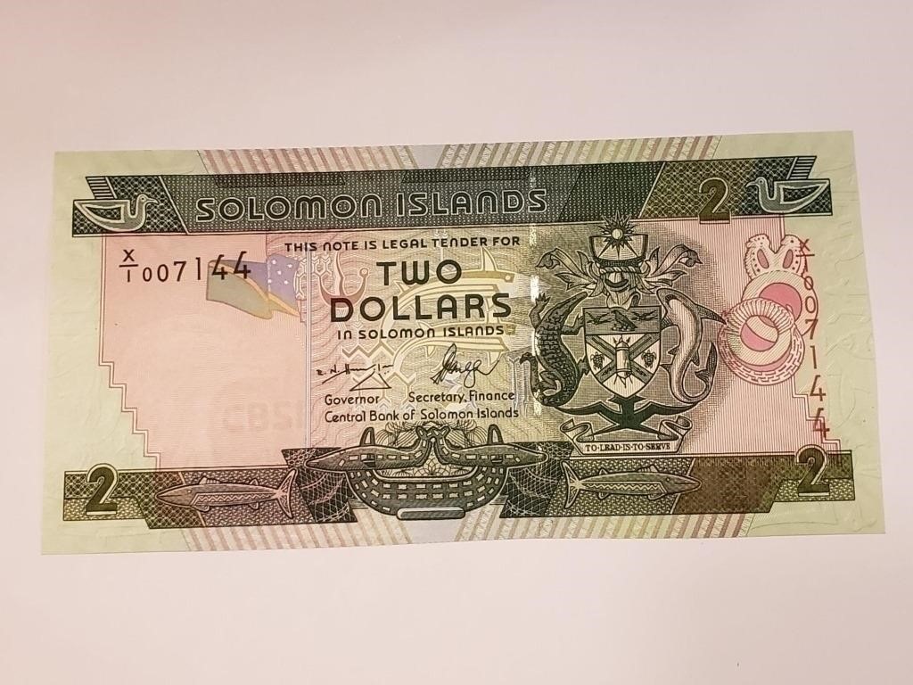 Slomon Islands $2 Replacement note Star 2004