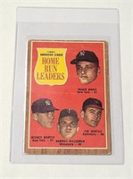1962 Topps #53 Mickey Mantle Roger Maris