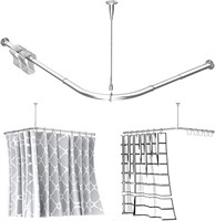 Stretchable Corner Shower Curtain Rod