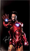 Robert Downey Jr Autograph Iron Man Poster