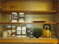 Contents - Kitchen Cabinet - Vintage Glassware