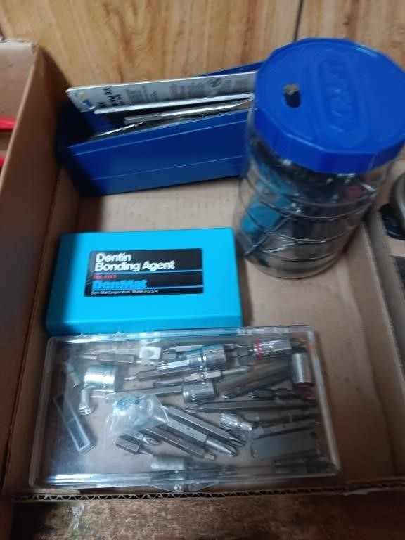 Drill bits, hex wrenches, etc.