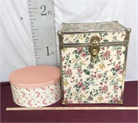 Floral Storage Box and Hat Box