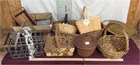 Large Lot of Decorative Baskets