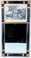 Vintage Currier & Ives Print & Wall Mirror