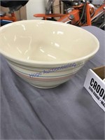 Large banded bowl, 12" across