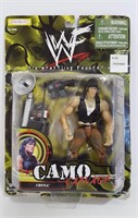 Vtg 1999 WWF Chyna Camo Carnage Figure In Package