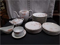 Fukagawa hand painted porcelain Tea set
