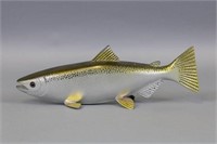 Jim Vannet 15" Carved Salmon, Carved Tail w/ Tail