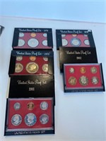 5 Proof Sets of Coins