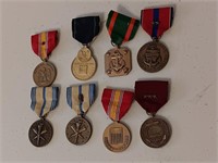 8 military medals navy.