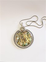 Reversible and Adj. Length "Abalone Necklace -