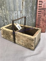 Divided wood tote