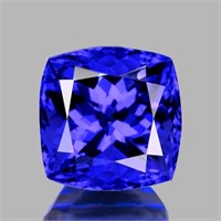 Natural Cushion Purple Blue Tanzanite [Flawless-VV