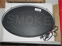 Lighted Smoke Sign