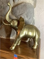 Brass elephant 14” tall