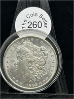 1885 O Morgan Silver Dollar UNC