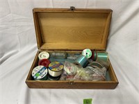 Wooden Box of Tackle