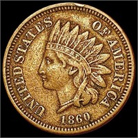 1860 Indian Head Cent NEARLY UNCIRCULATED