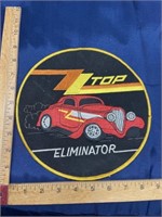 Large patch ZZ Top eliminator music rock band 9