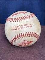 Rawlings 1992 World Series official ball