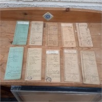 Collection of old Vehicle Registration Books (14)