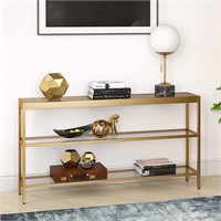 Henn&Hart Modern Console Sofa 3-Tier Open Shelf