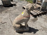 Concrete Dog Statue