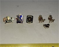 Vintage lapel pins, Mobile Alabama Lions Club,