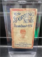 1934 Carl Hubbell Sporting News Record Book