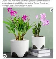 MSRP $24 Set 2 Orchid Pots