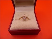 Marked 925 Zirconia Ring Size 6.5