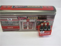 Coca Cola Sunset  Diner Tin and Magnet