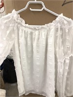 Small womens white top