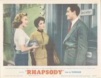 Rhapsody 1954 original vintage lobby card