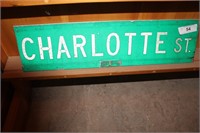 STREET SIGN -CHARLOTTE ST