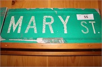 MARY ST -STREET SIGN