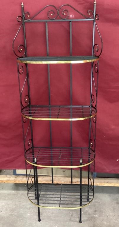 Ornate Wielded Wire Shelving Unit/plant Stand