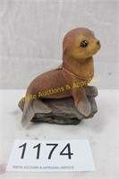 Homco Handpainted Seal Pup Figurine