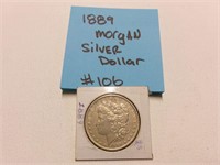 1889 MORGAN SILVER DOLLAR