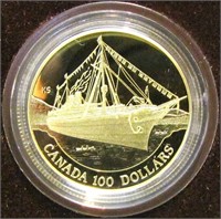 $100 GOLD COIN RCM 1991 EMPRESS OF INDIA STEAMSHIP