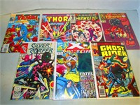 Lot of 7 Vintage Comics, Ghost Rider, Etc