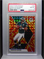 Donovan McNabb 2020 Mosaic Gold Reactive PSA 8