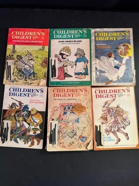 6 -1970s Children's Digest Magazines