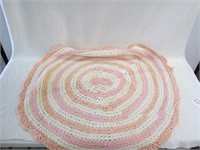 Oval Hand Braided Rug (36" diameter)