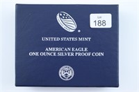 2016 Silver Eagle 1-oz Silver PROOF Coin Boxed