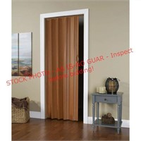 PVC Folding Door 36"x 80" Fruitwood Color